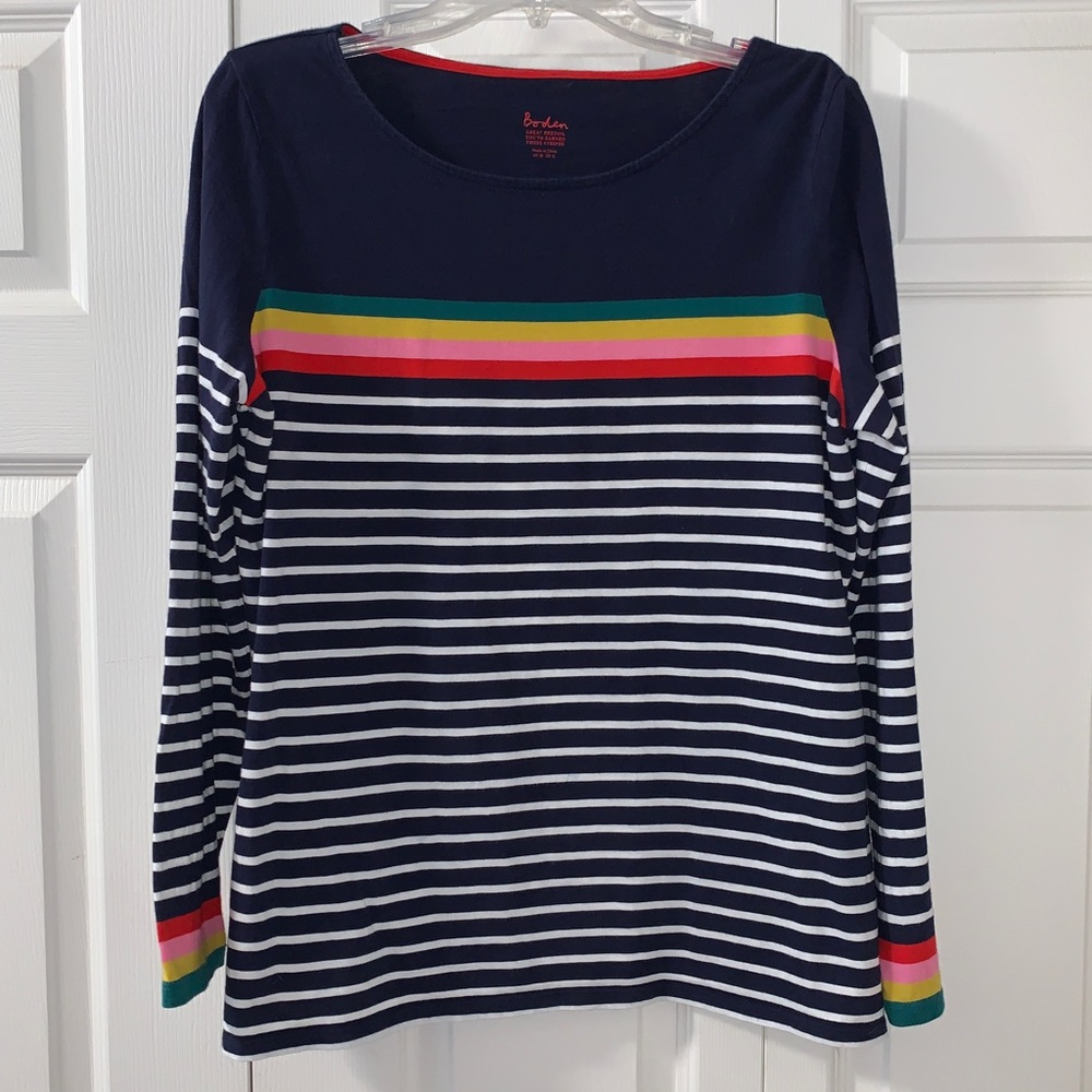 Boden long sleeve Breton top